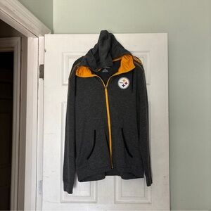 Pittsburgh Steelers Majestic Gray and Yellow ThermaBase Hoodie